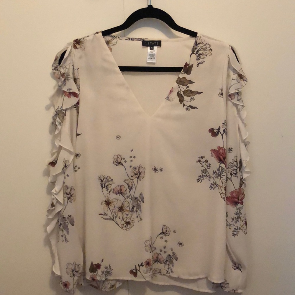 1. state long sleeve blouse